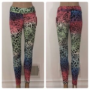 New Hot Kiss Colorful Leopard Print Leggings